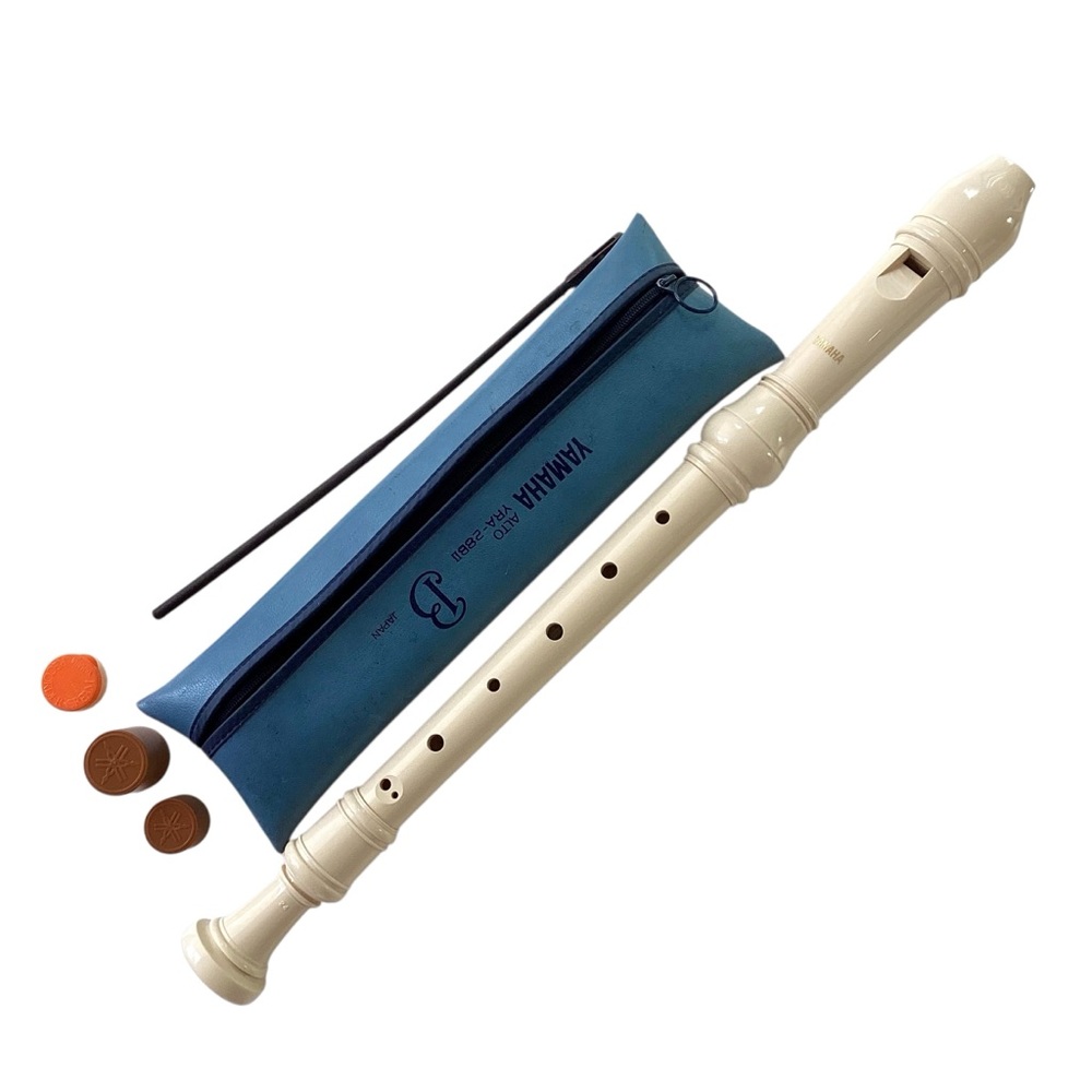 Yamaha Alto YRA-28BII Recorder with Blue Case
